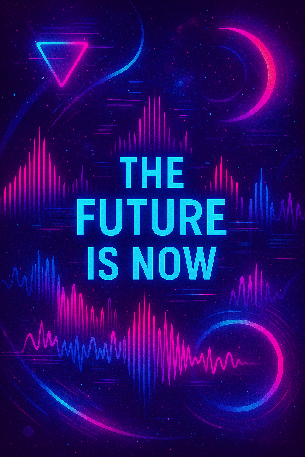 The Future Is Now - AI-generated music cover